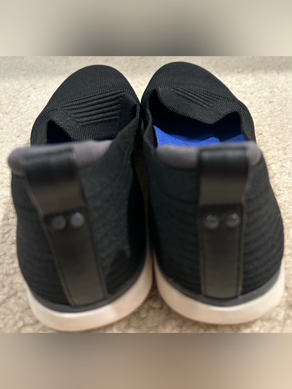 Ryka Women's Effortless Black Knit Slip-On Walking Shoe EUC 7.5 - Picture 2 of 8